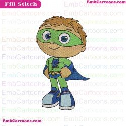 Whyatt Beanstalk 3 Super Why Embroidery Design