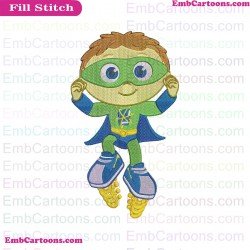Whyatt Beanstalk Super Why Embroidery Design