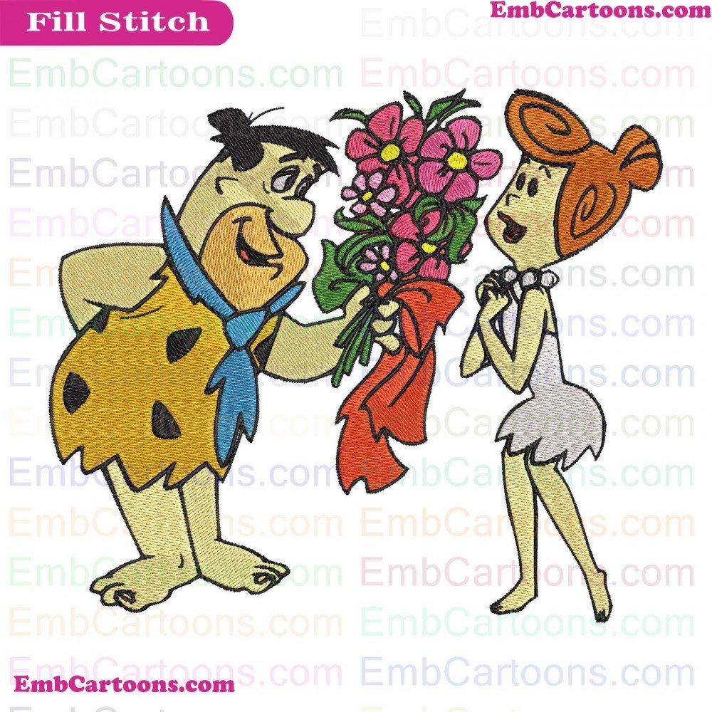 Wilma Flintstone Applique Design, Wilma Flintstone Embroidery Design, Flintstone And Applique Design, Flintstone And Embroidery Design, And Fred Applique Design, And Fred Embroidery Design, Fred Flintstone Applique Design, Fred Flintstone Embroidery Desig