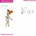 Wilma Flintstone The Flintstones Embroidery Design
