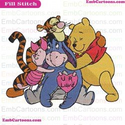 Winnie The Pooh And Friends Embroidery Design