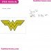 Wonder Woman Logo Embroidery Design