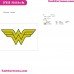 Wonder Woman Logo Embroidery Design