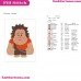 Wreckit Baby Wreck-It Ralph Embroidery Design