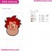 Wreckit Face Wreck-It Ralph Embroidery Design