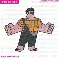 Wreckit Wreck-It Ralph Embroidery Design