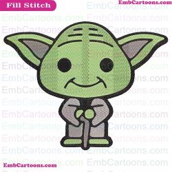 Yoda A Legendary Jedi Master Embroidery Design