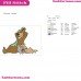 Yogi Bear And Boo-Boo Sleeping Embroidery Design