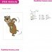 Yogi Bear Dancing Embroidery Design