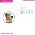 Yogi Bear Face With Circle Embroidery Design