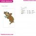 Yogi Bear Hiding Embroidery Design