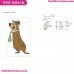 Yogi Bear Looking Embroidery Design