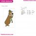 Yogi Bear Whispering Embroidery Design