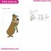 Yogi Bear Whispering Embroidery Design