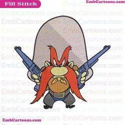 Yosemite Sam Tweety And Sylvester Embroidery Design
