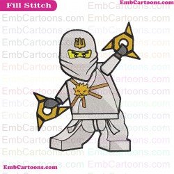 Zane Lego Ninjago Embroidery Design