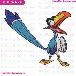 Zazu The Lion King Embroidery Design 2