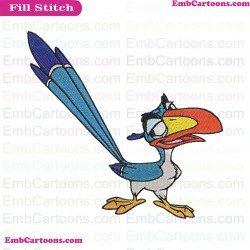 Zazu The Lion King Embroidery Design 3