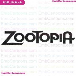 Zootopia Logo Embroidery Design