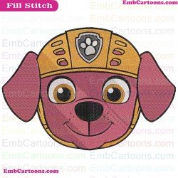 Zuma Face Paw Patrol Embroidery Design
