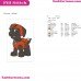 Zuma Paw Patrol Embroidery Design